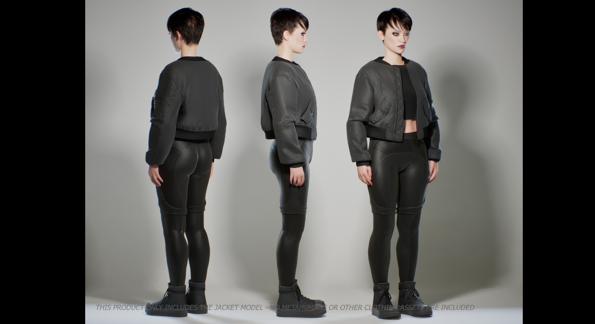 Media 1 for listing Bomber Jacket - Resizable Metahuman Clothing