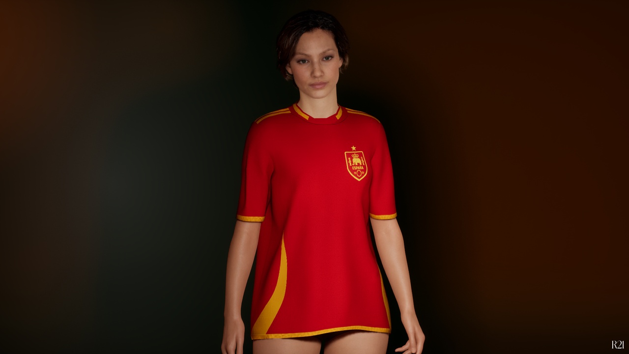Media 1 for listing Spain T-Shirt (Var. 1) | Outfit Asset - Metahuman