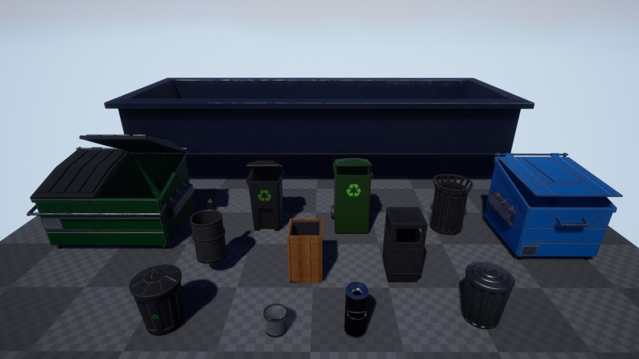 Media 1 for listing Metropolis Pack: Trash Containers