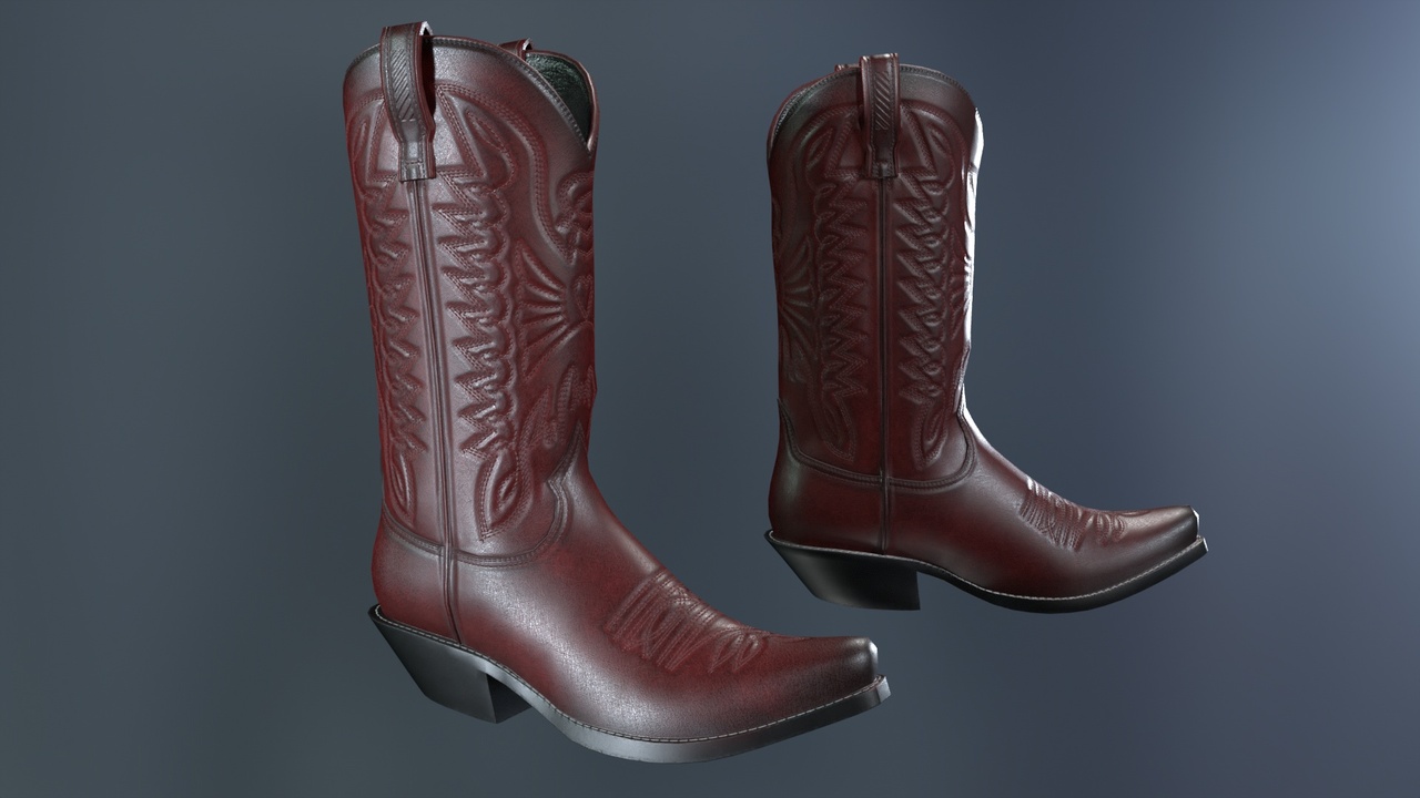 Media 1 for listing Red Western Boots