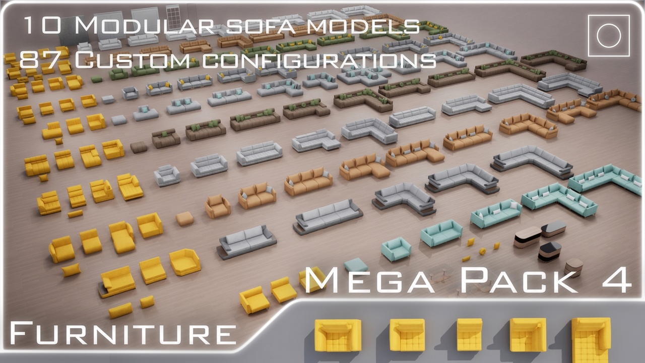 Media 1 for listing Furniture Sofa Pack 4 (Modular)