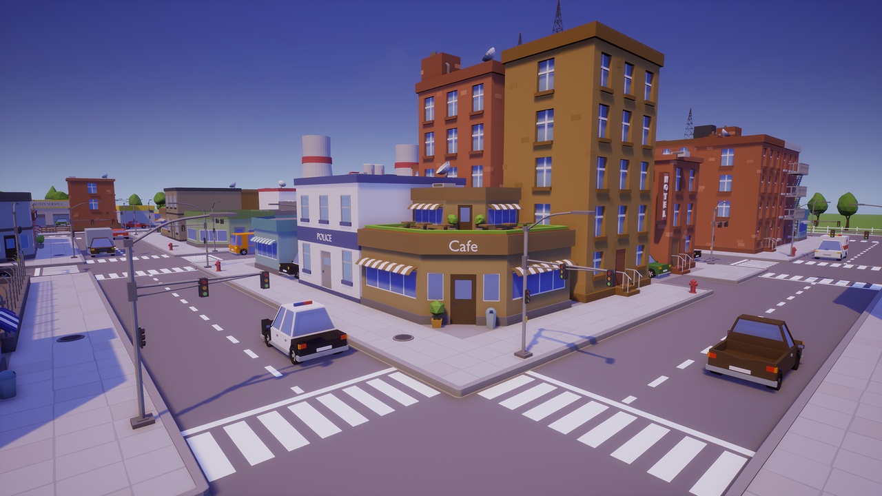 Media 1 for listing Cartoon Low Poly City