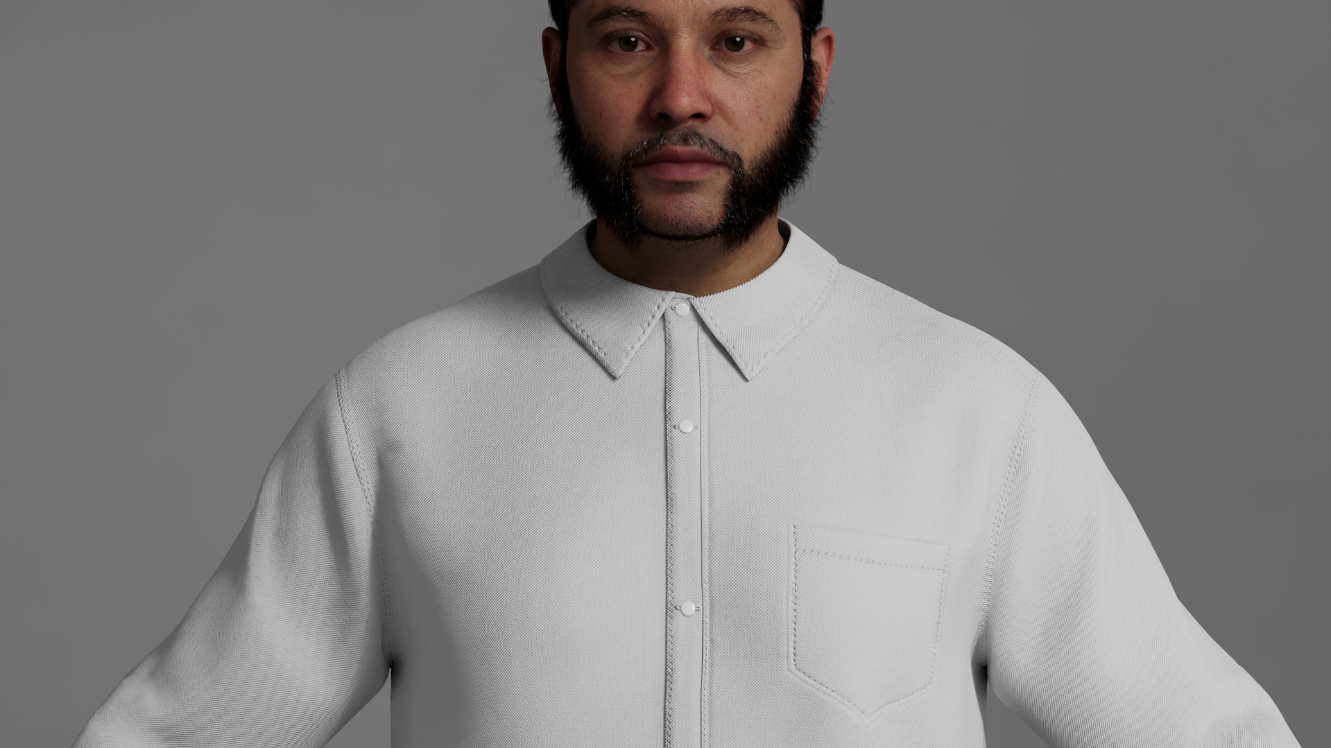 Media 1 for listing MetaHuman Shirt - Essential Long Shirt