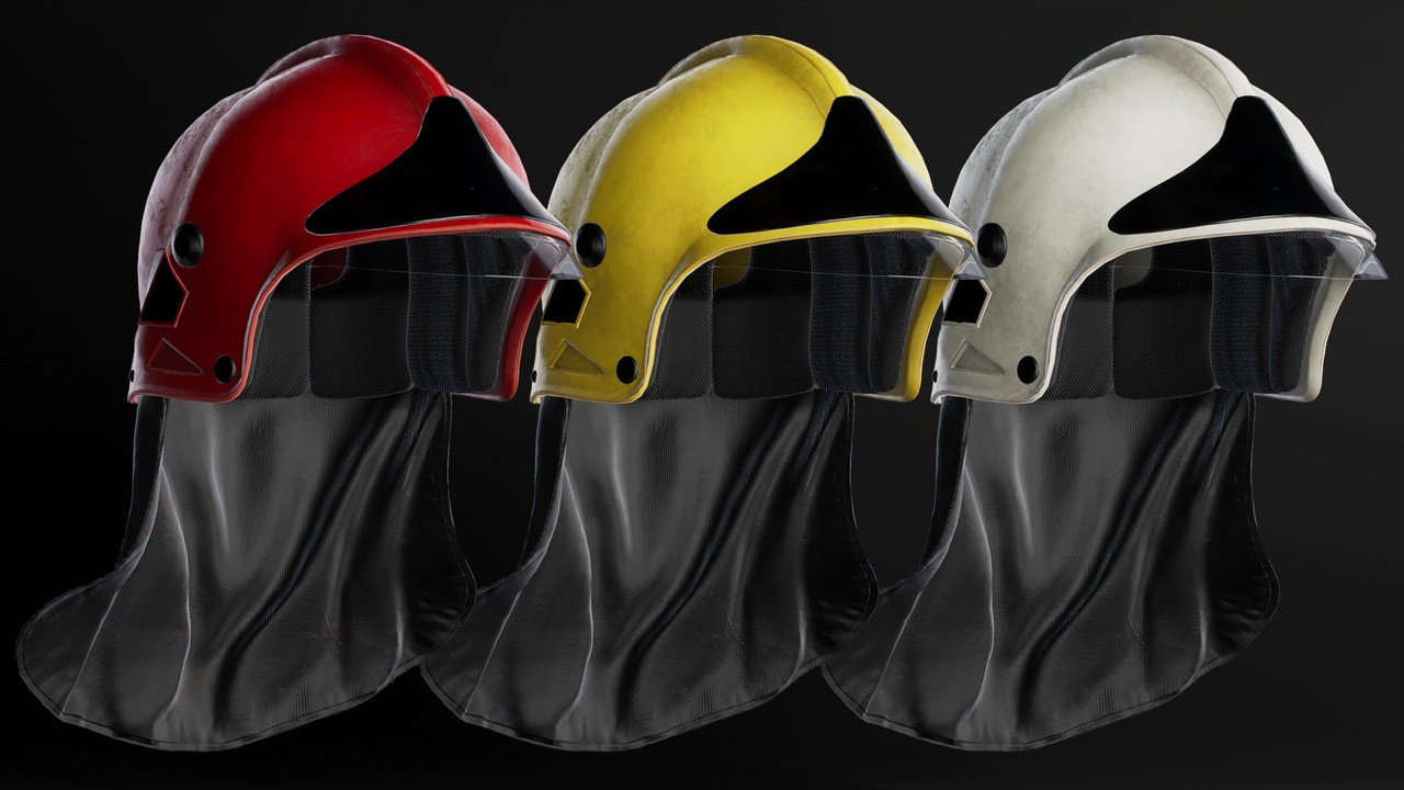 Media 1 for listing FireFighter Helmet - Metahuman
