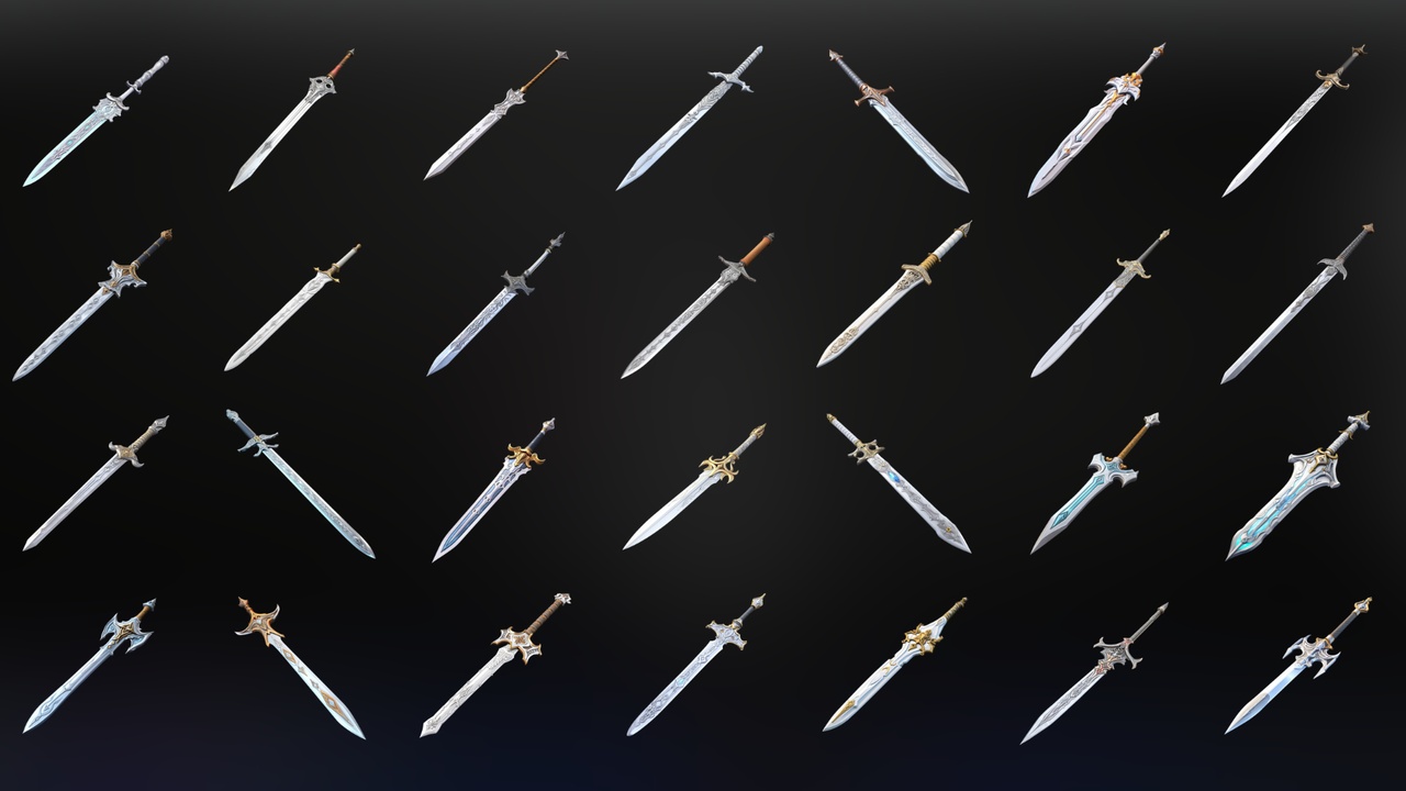 商品 Fantasy Swords V4 - Icon Pack 的媒体 1