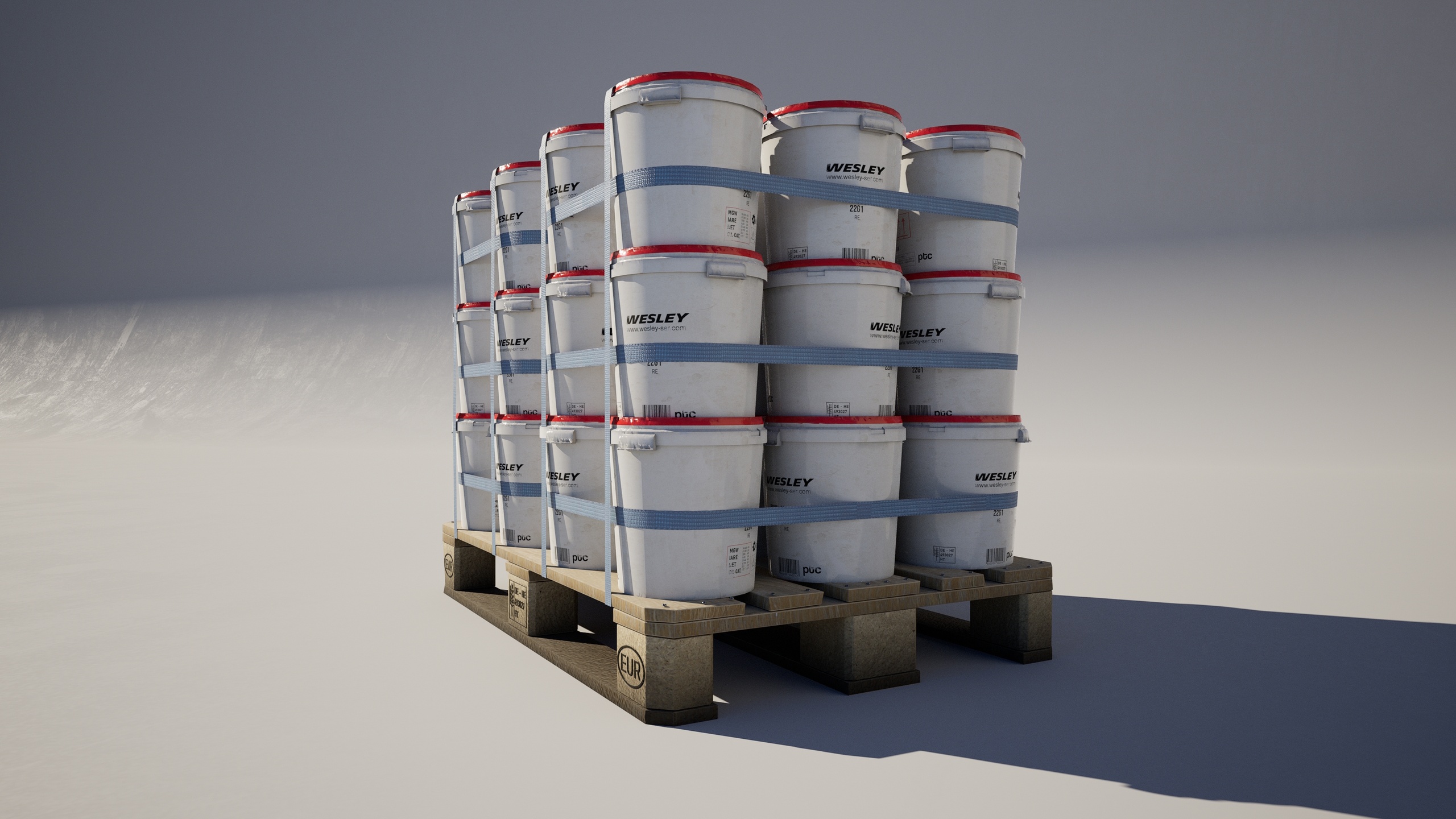 Media 1 for listing Industrial Paint Bucket Pallet