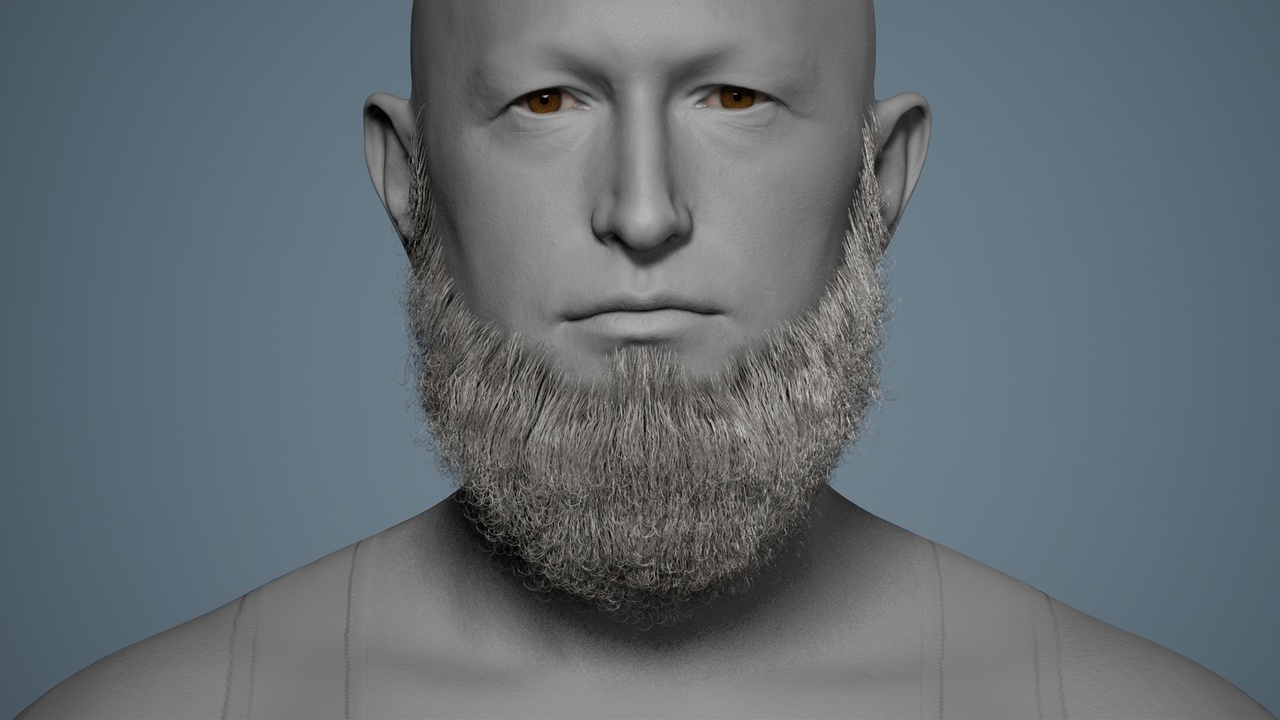 Media 1 for listing Fluffy Beard 01 - MetaHuman Beard Groom