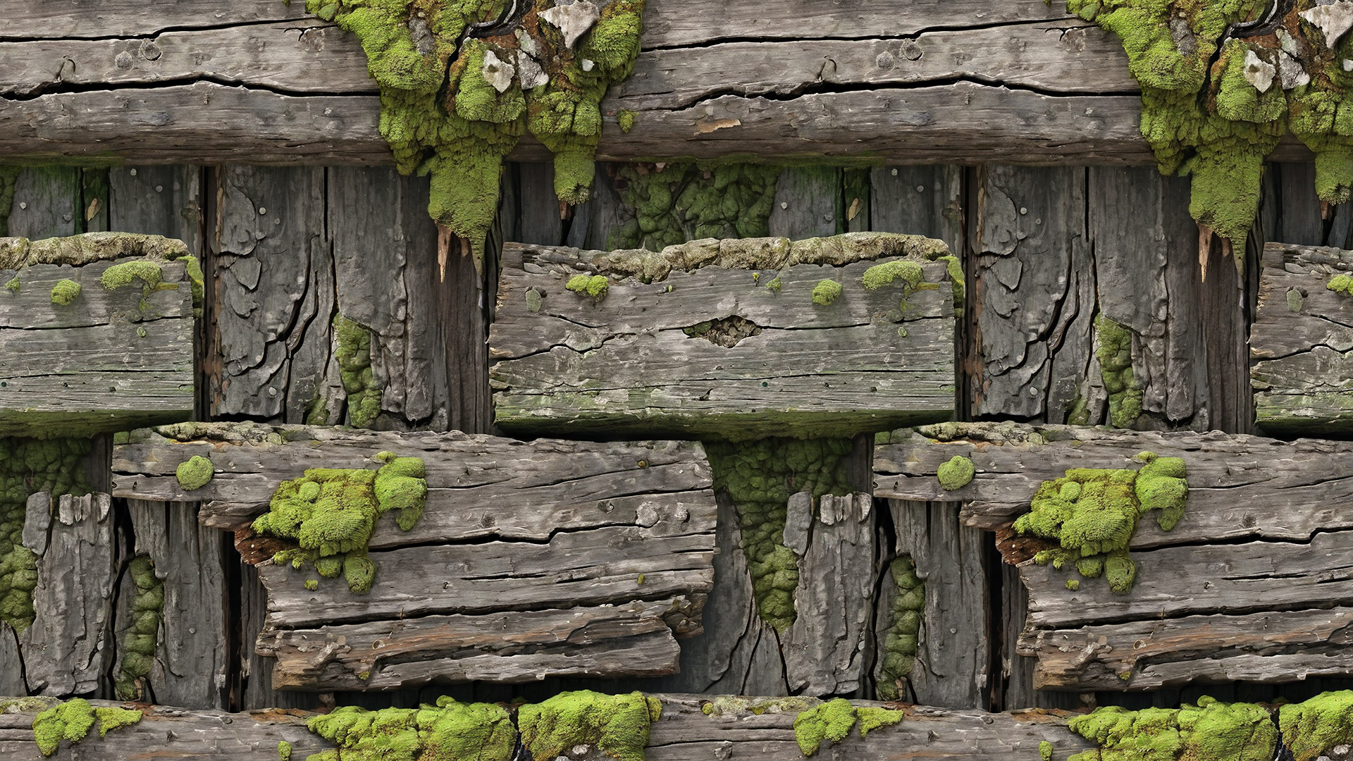 Ancient Mossy Wood - 4K Seamless PBR Texture Pack | Fab