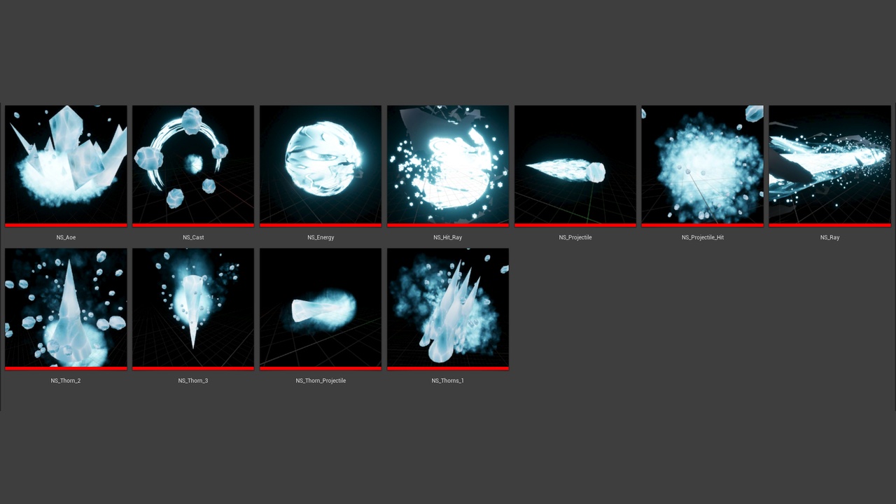 Media 1 for listing Niagara Ice Skill Vfx Set Vol. 1