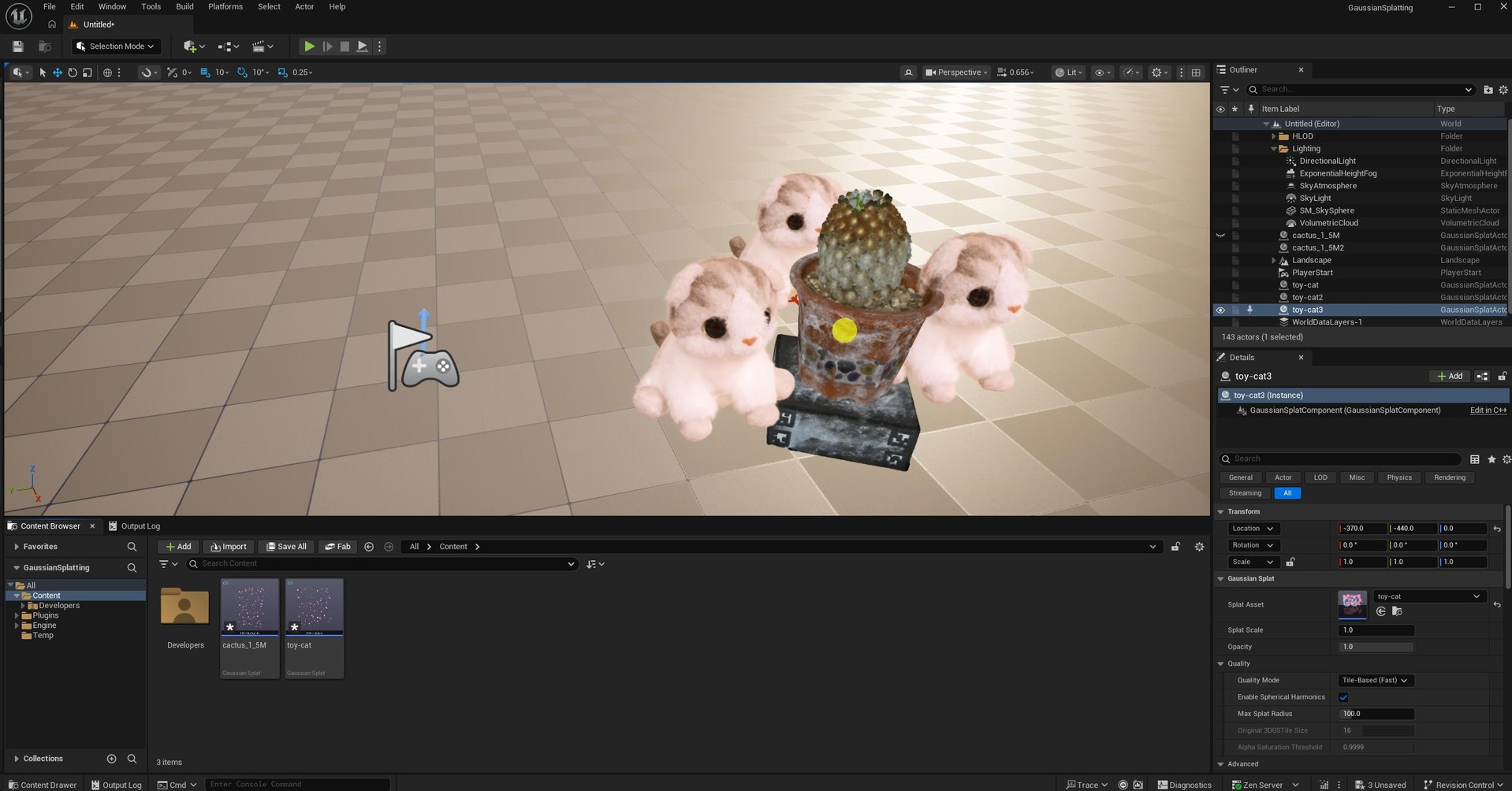 Gaussian Splat Renderer and SOG Loader | Fab