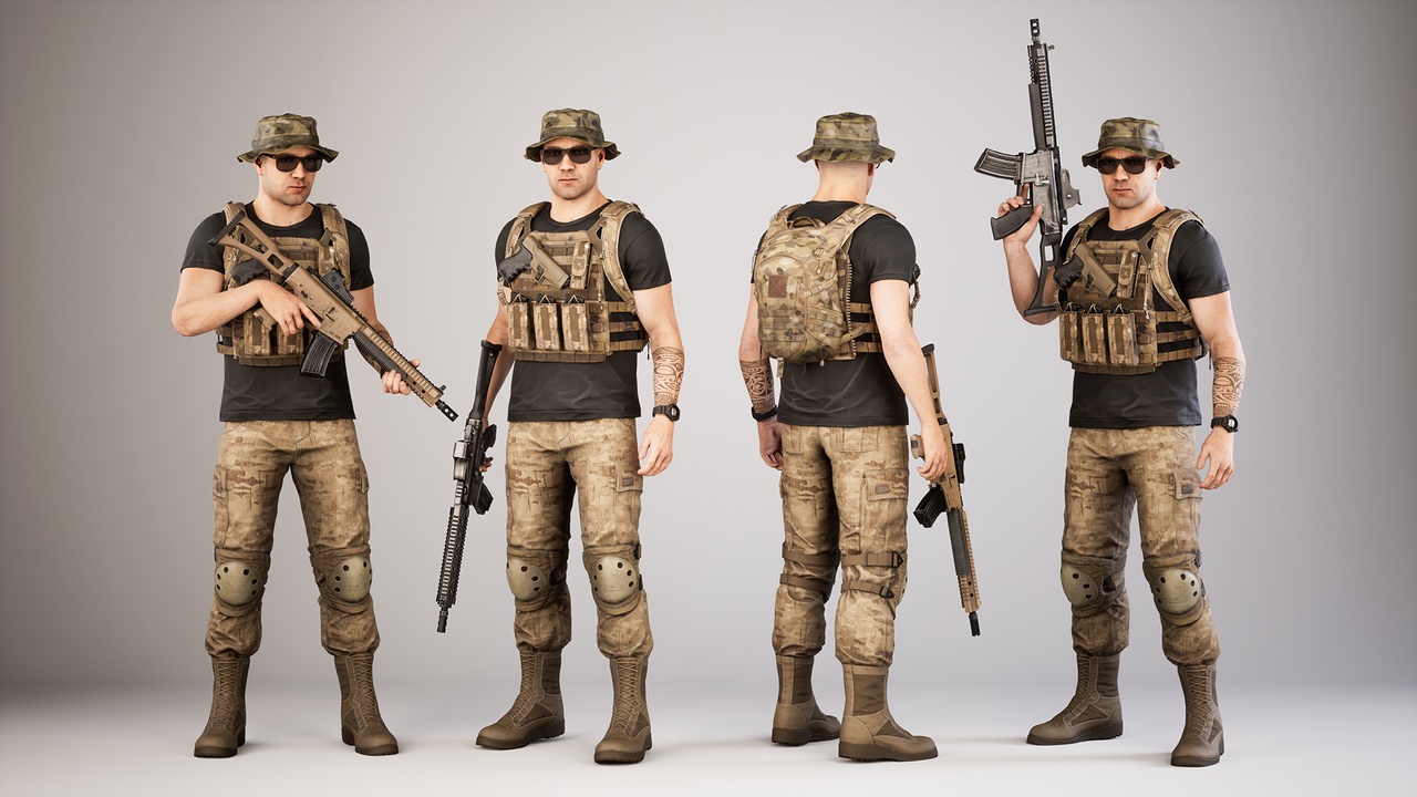Media 1 for listing Casual Military Soldier 05