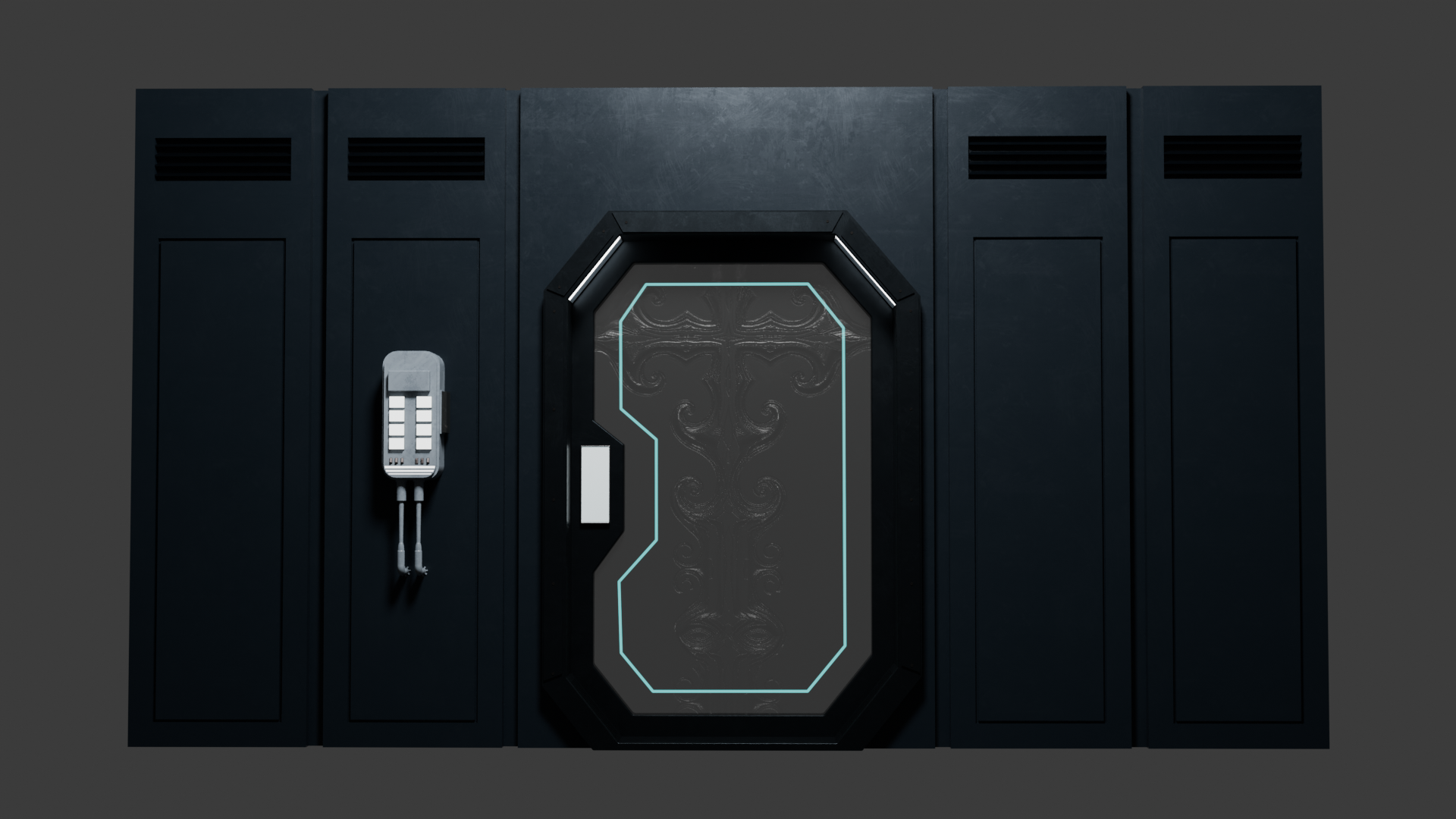 Dark Sci-fi Door | Fab