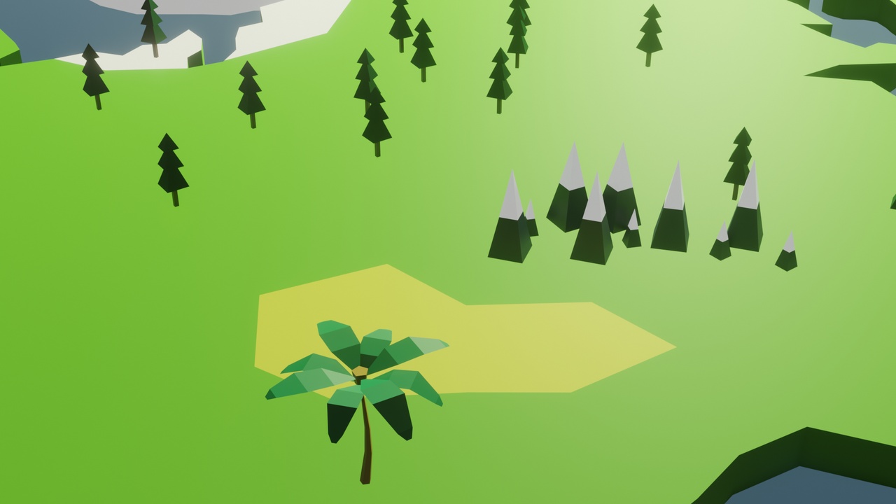 Media 1 for listing Flat earth low-poly 3D