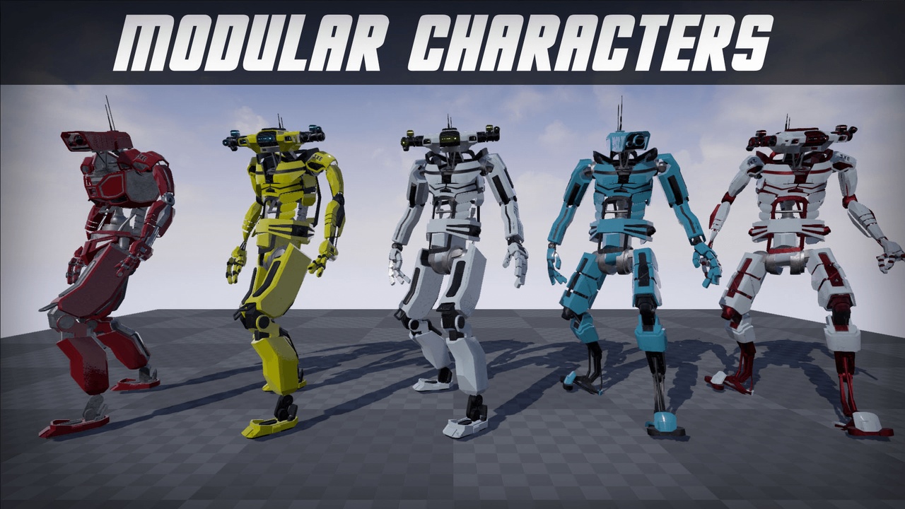 Media 1 for listing Modular Characters Blueprint