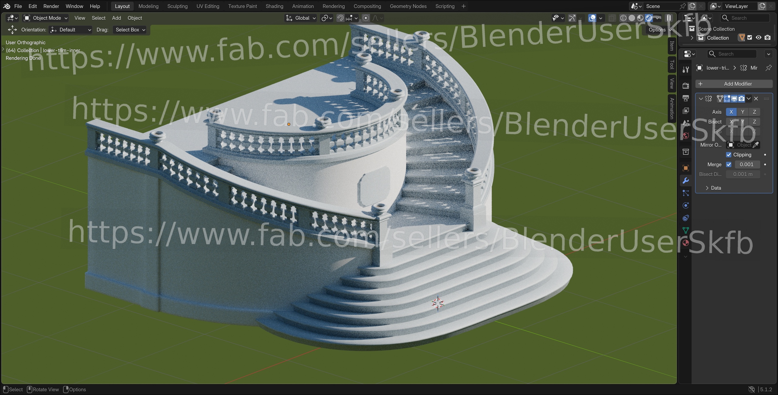 Media 1 for listing Circular Palace Staircase with Pillar Flower Pots and Inscription Plate