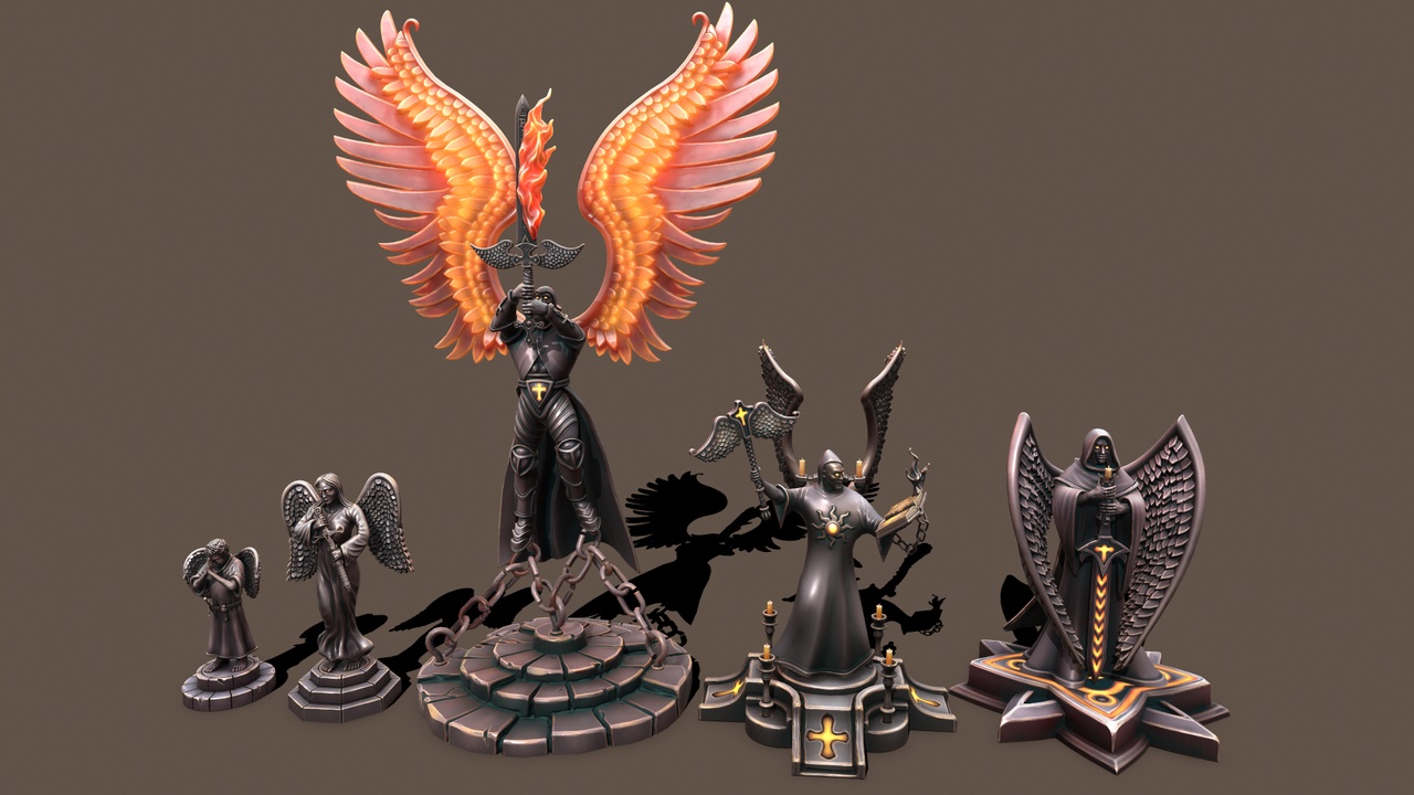 Media 1 for listing Dark Statues