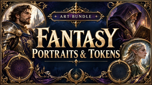Fantasy Portraits & Tokens — Cobalt Game Assets