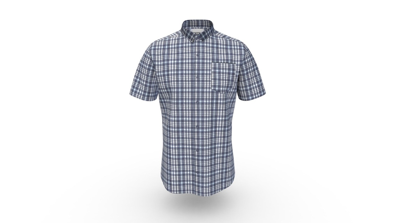 Texture Map Animation Men Classic Regular Fit SS Shirt | Fab