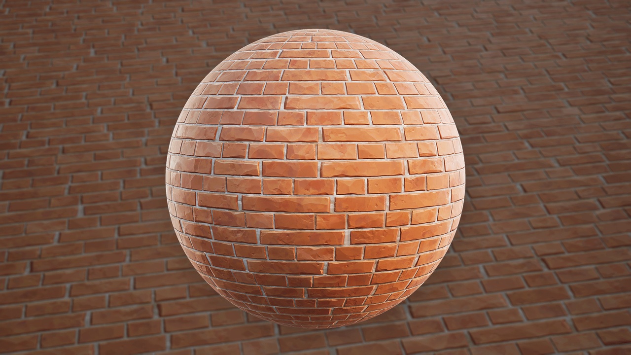 Stylized Brick Wall 02B - Material | Fab
