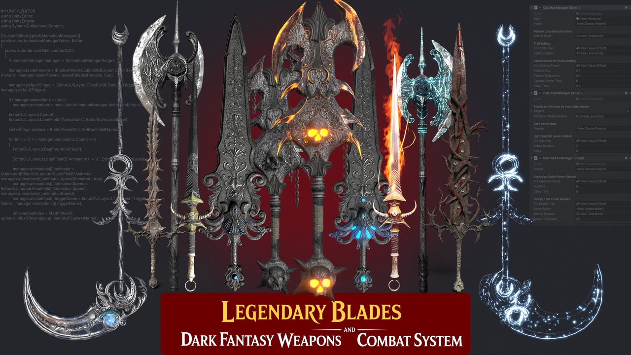 Media 1 for listing Legendary Blades - Dark Fantasy Weapons and Combat System
