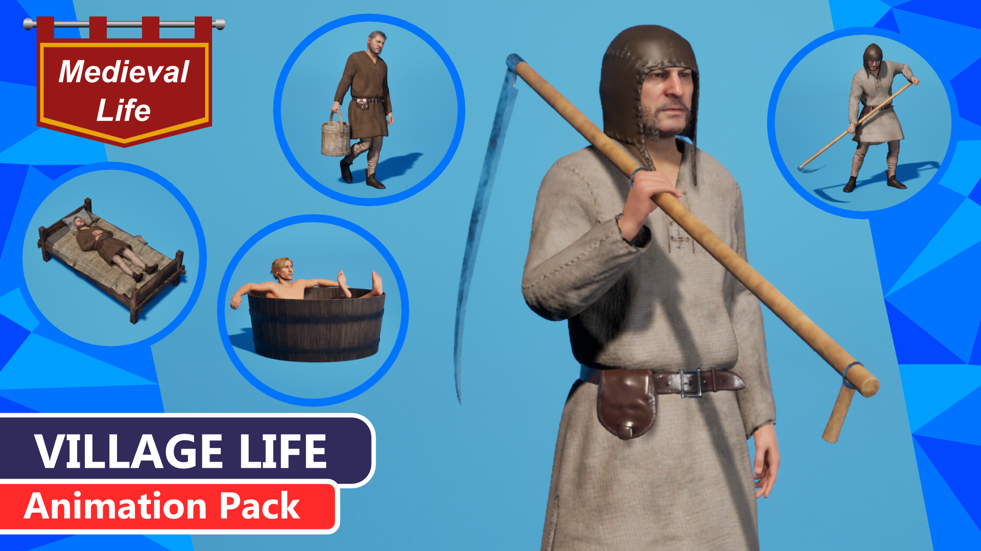 MC Village Life Animation Pack | Fab