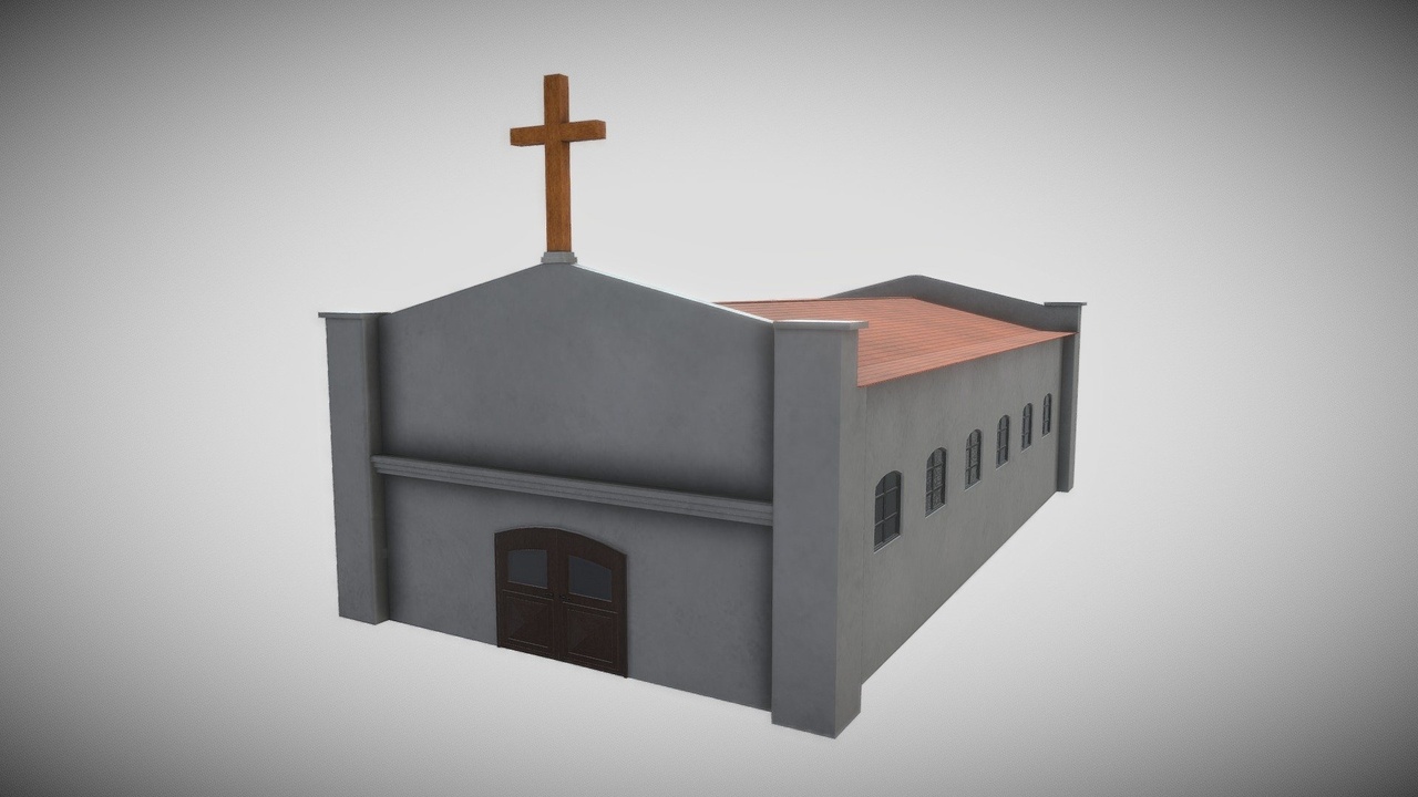 Media 1 for listing Simple Church Structure Building PBR