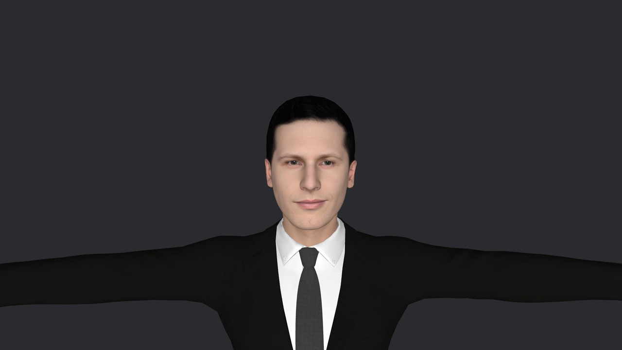 Media 1 for listing Andy Sandberg Hyper Realistic Full Body Rigged Character