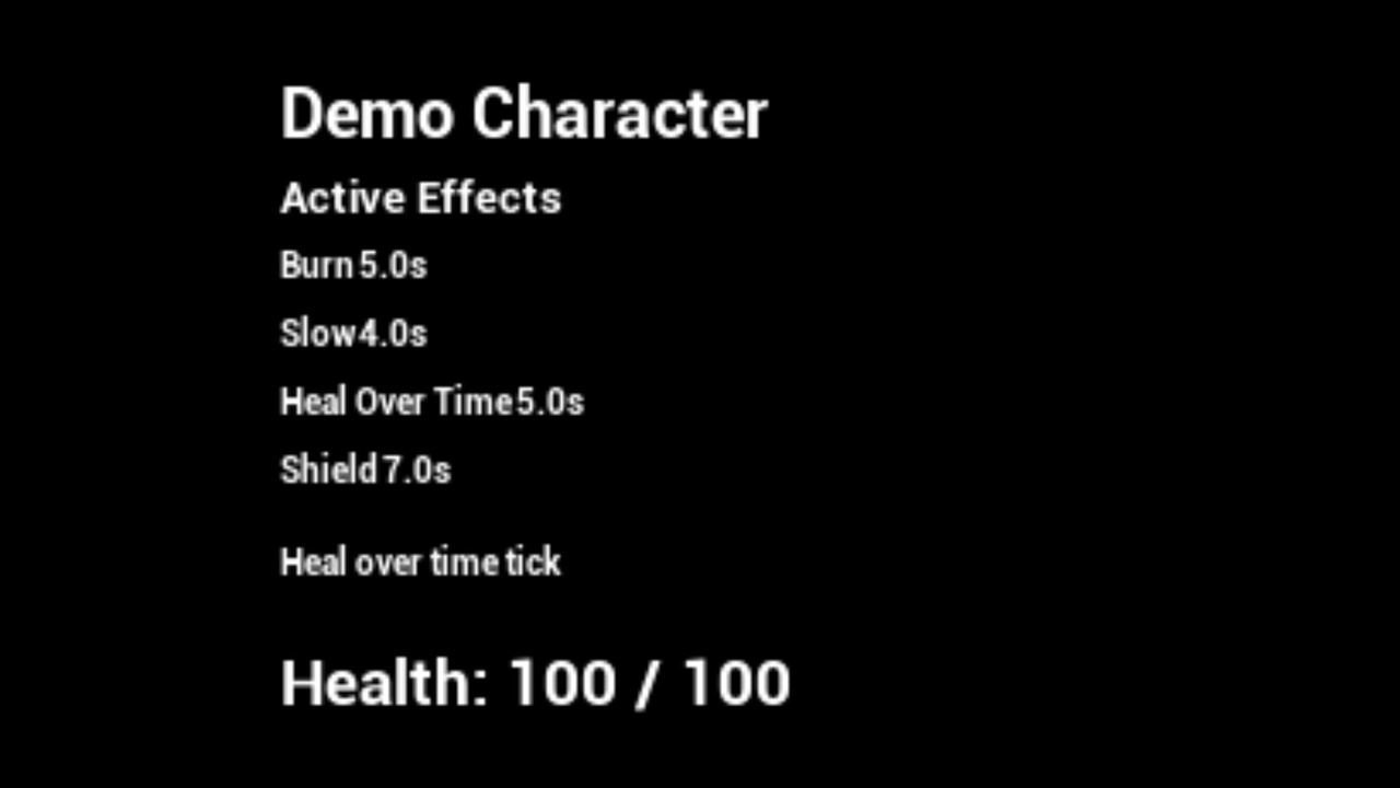 Media 1 for listing Spire Systems Status Effect System Lite - Blueprint Buffs and Debuffs