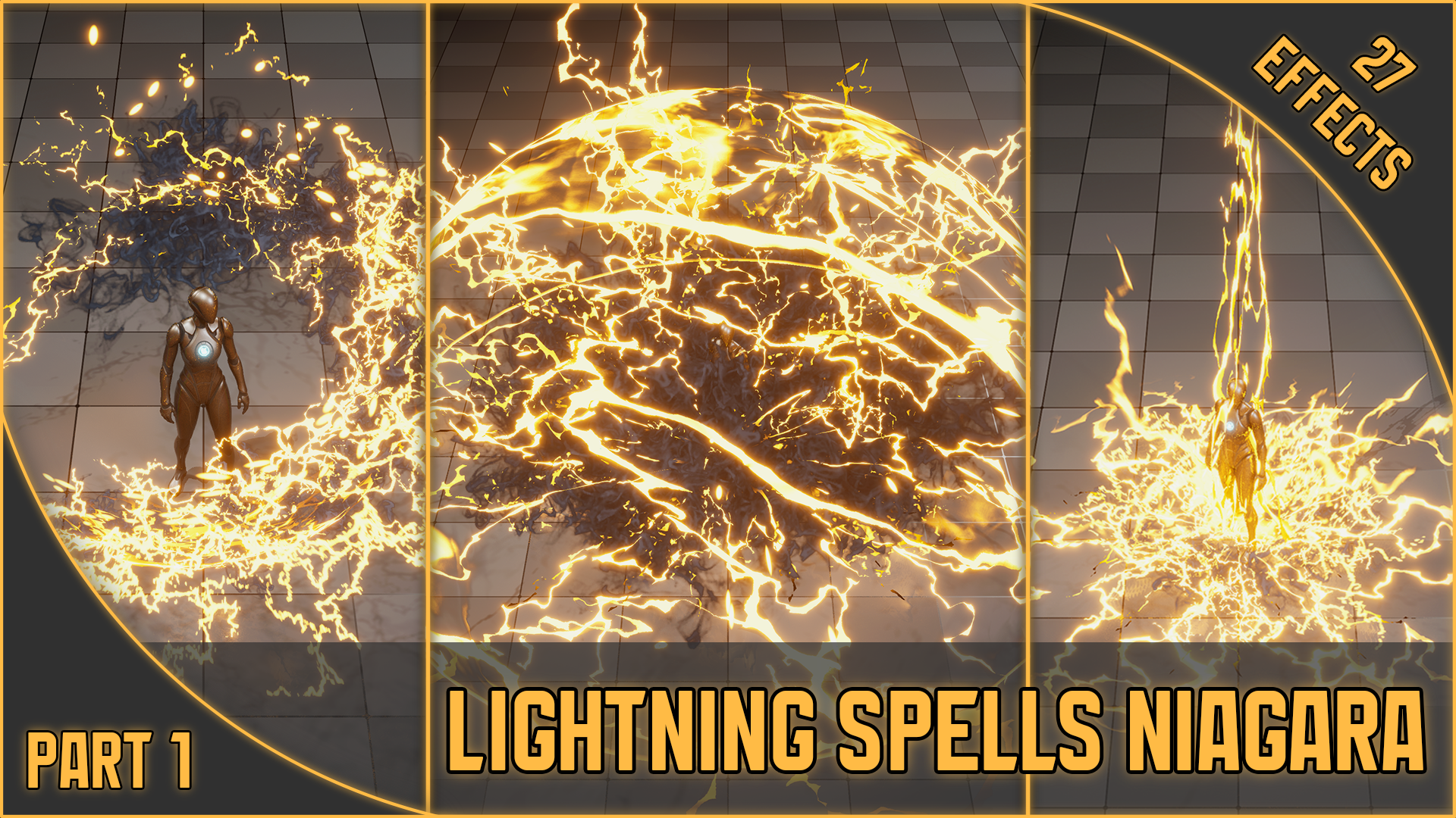 [27] Lightning Spells Niagara Part 1 | Fab