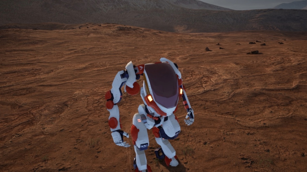 Media 1 for listing Planetary Exploration Mech – Rigged 3D Model with 6 Animations | Game-Ready