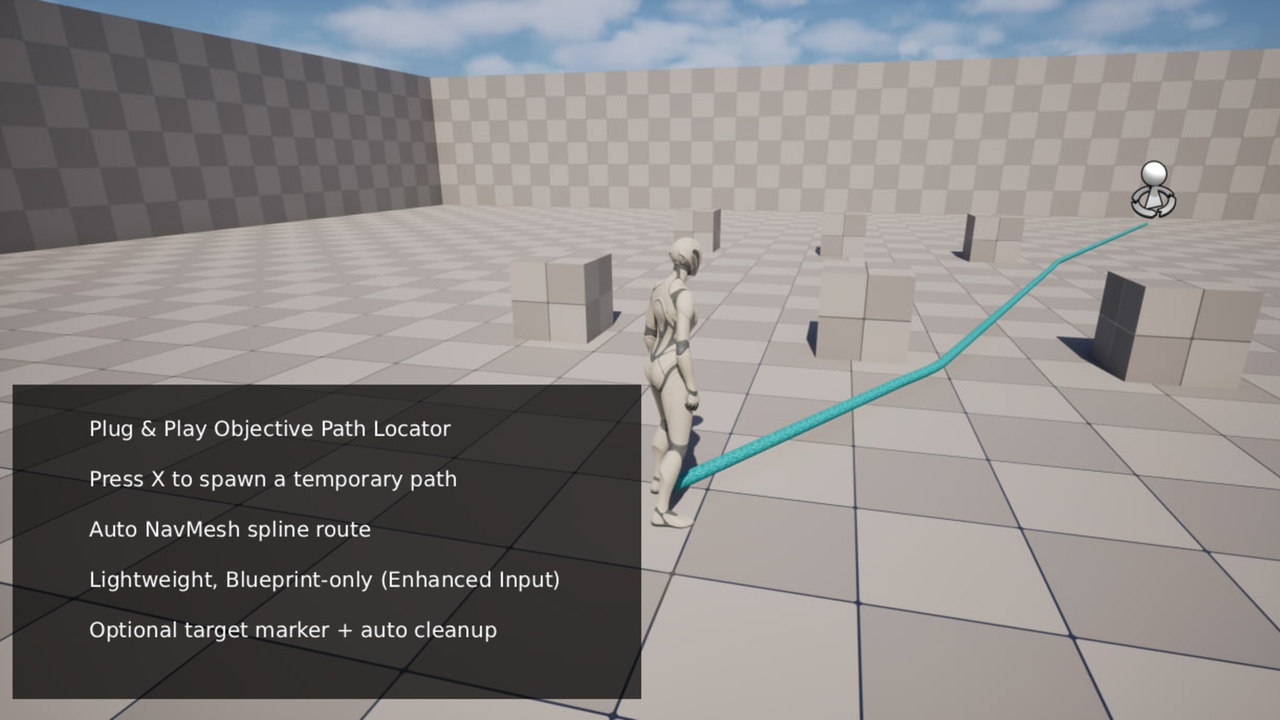Objective Path Locator – Waypoint System | Fab