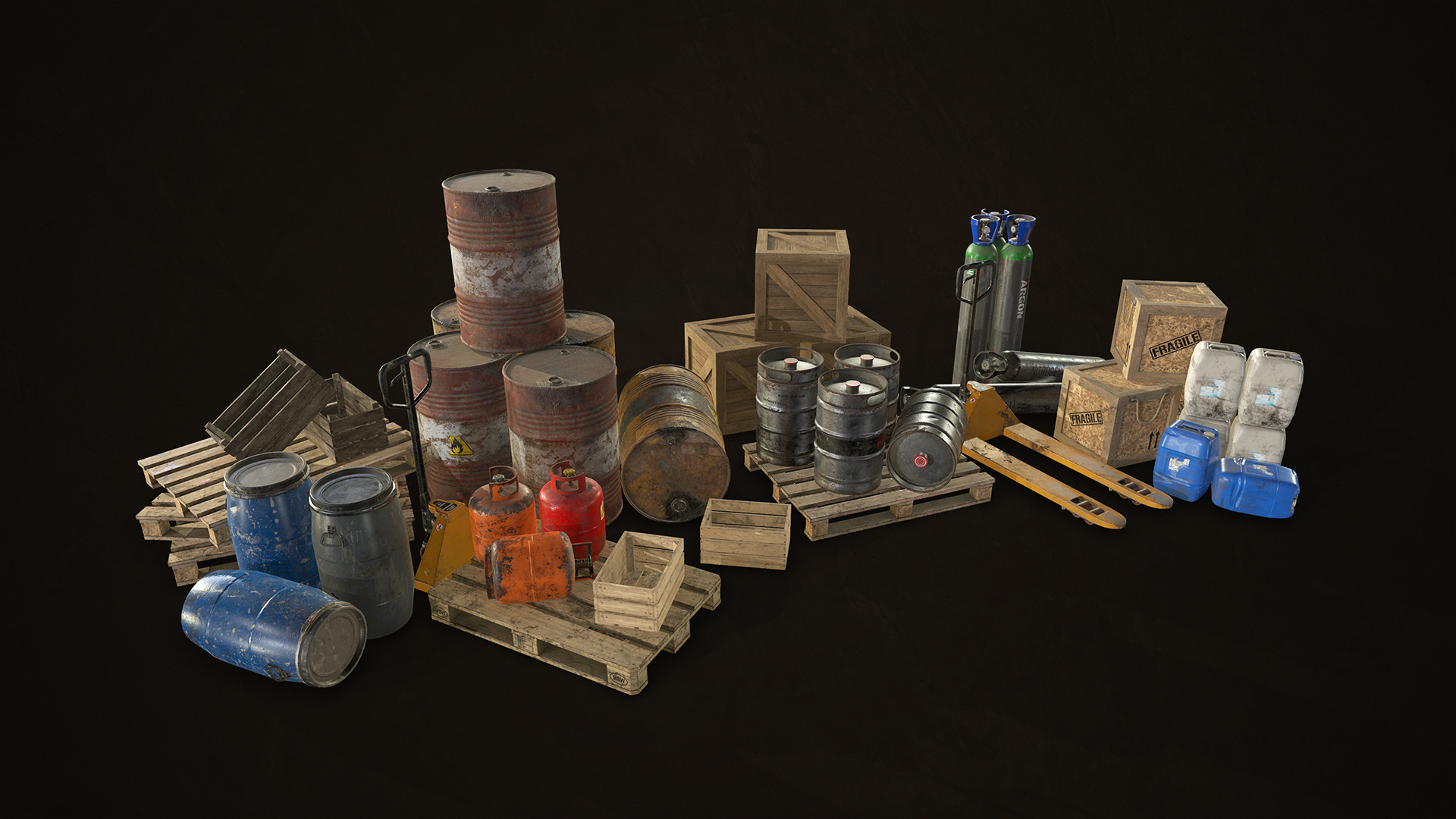 Industrial Warehouse Pack Vol1 - Low Poly | Fab