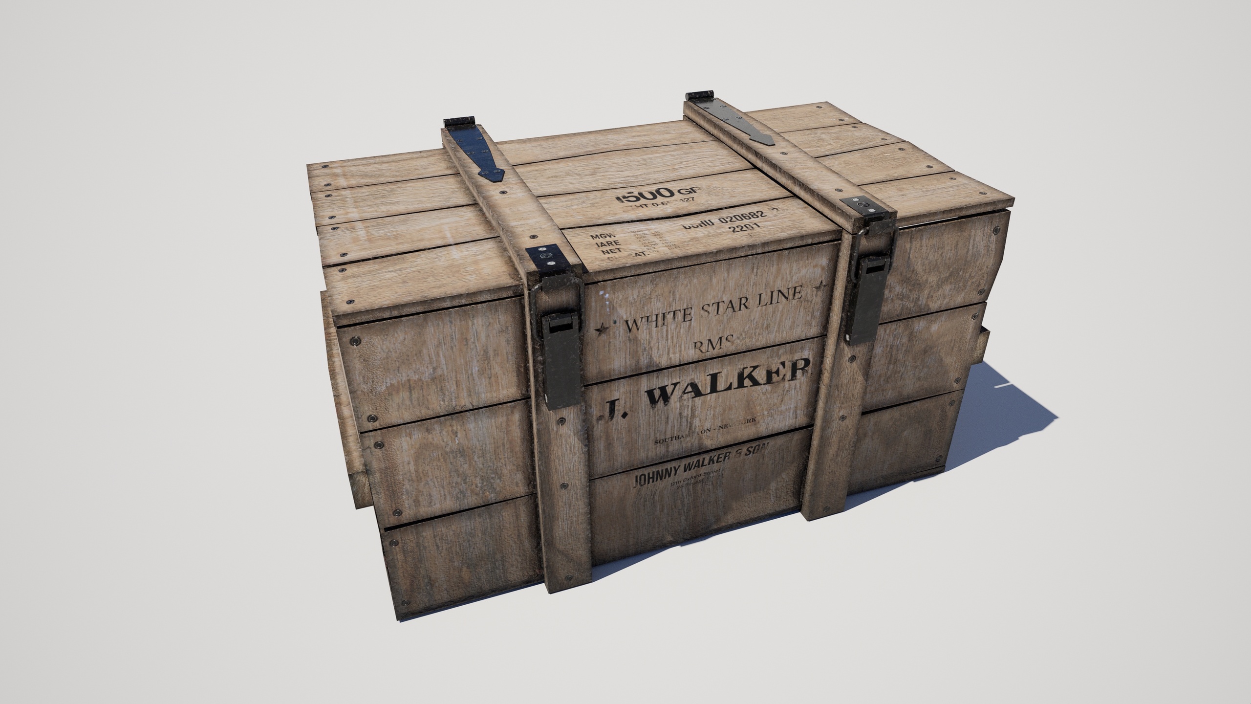 Media 1 for listing Wooden Military Freight Crate