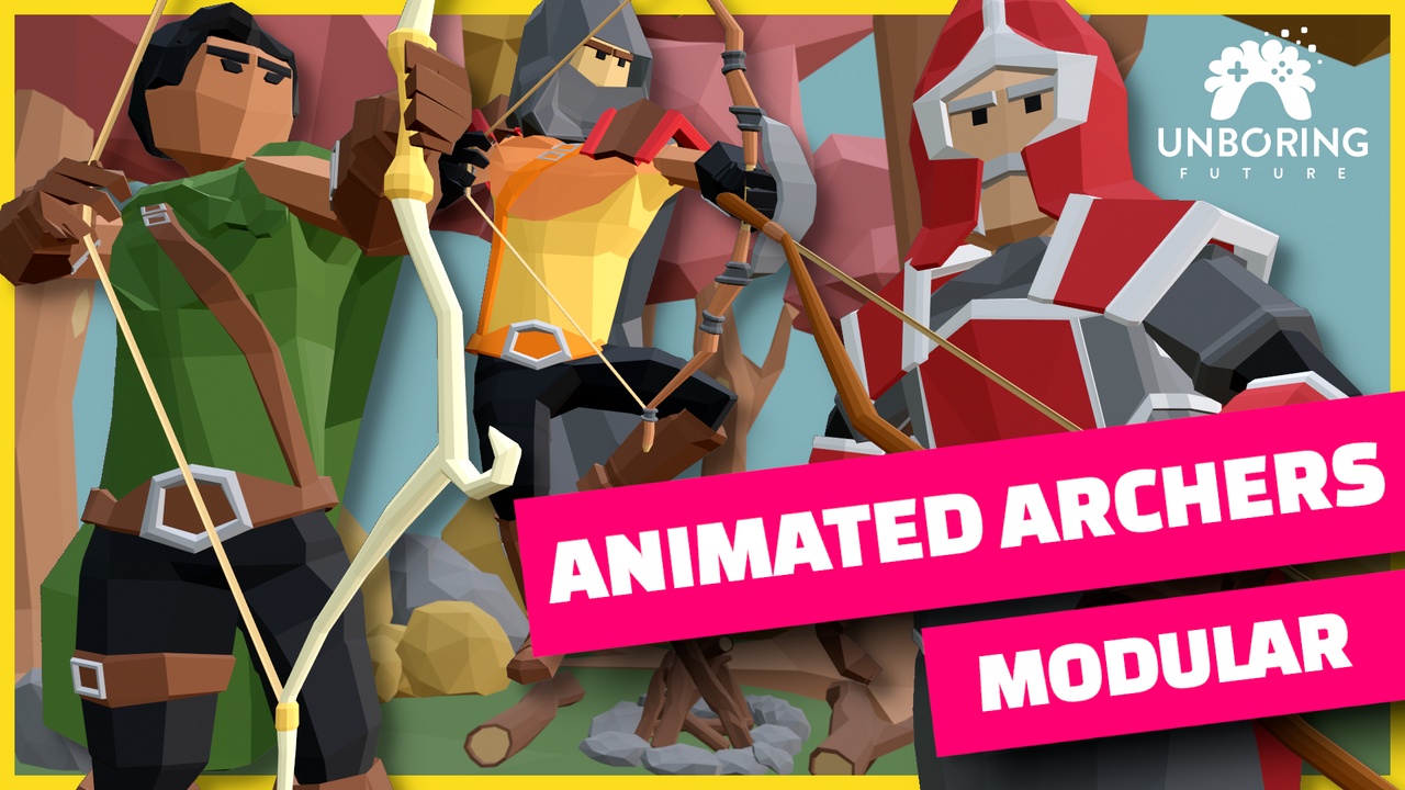 Media 1 for listing LOW POLY ARCHERS - Animated & Modular