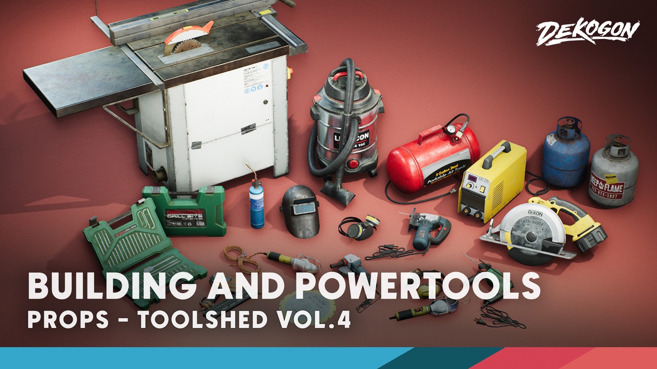 Media 1 for listing Toolshed / Garage Props VOL.4 - Power and builders tools