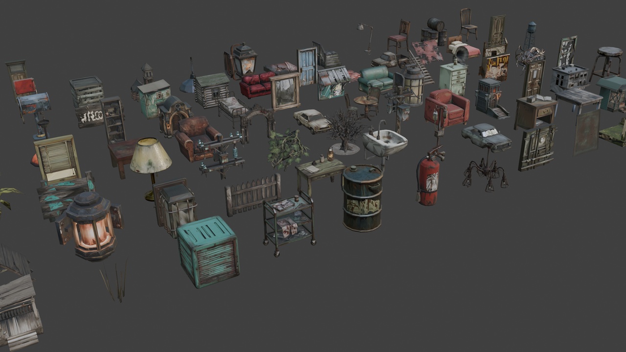 Media 1 for listing Horror Game Environment Set 9 🩸🏚️
