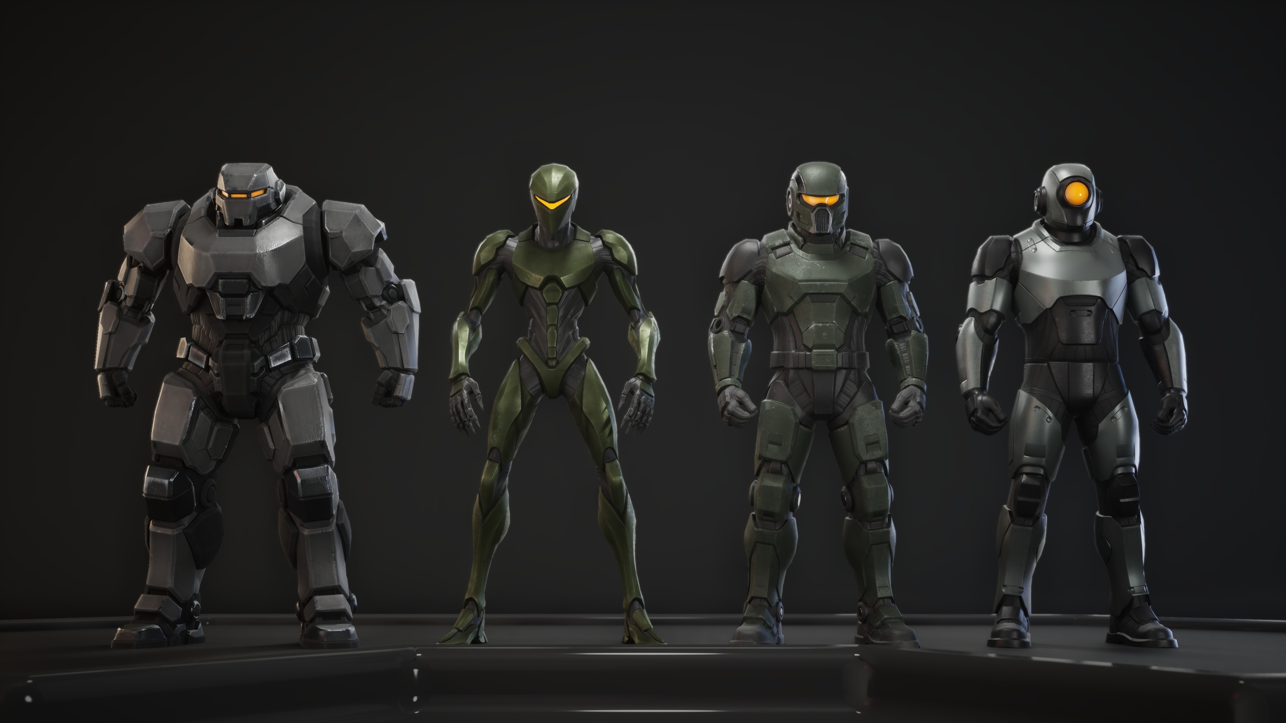 Media 1 for listing Sci-Fi Humanoid Robots Pack