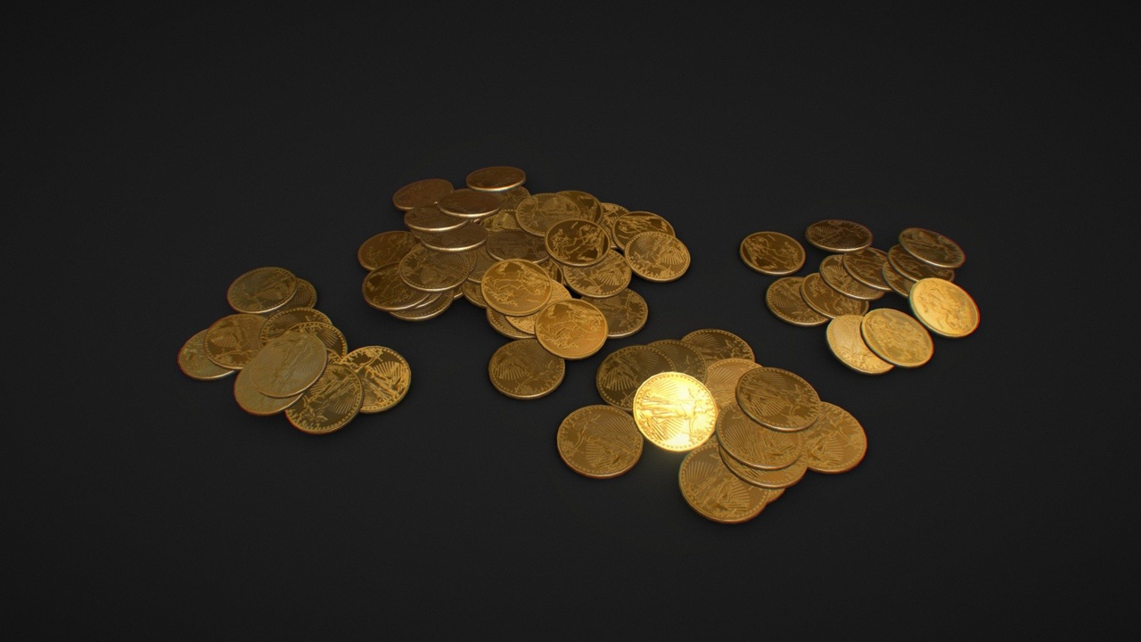 Media 1 for listing Piles Of Gold Coins