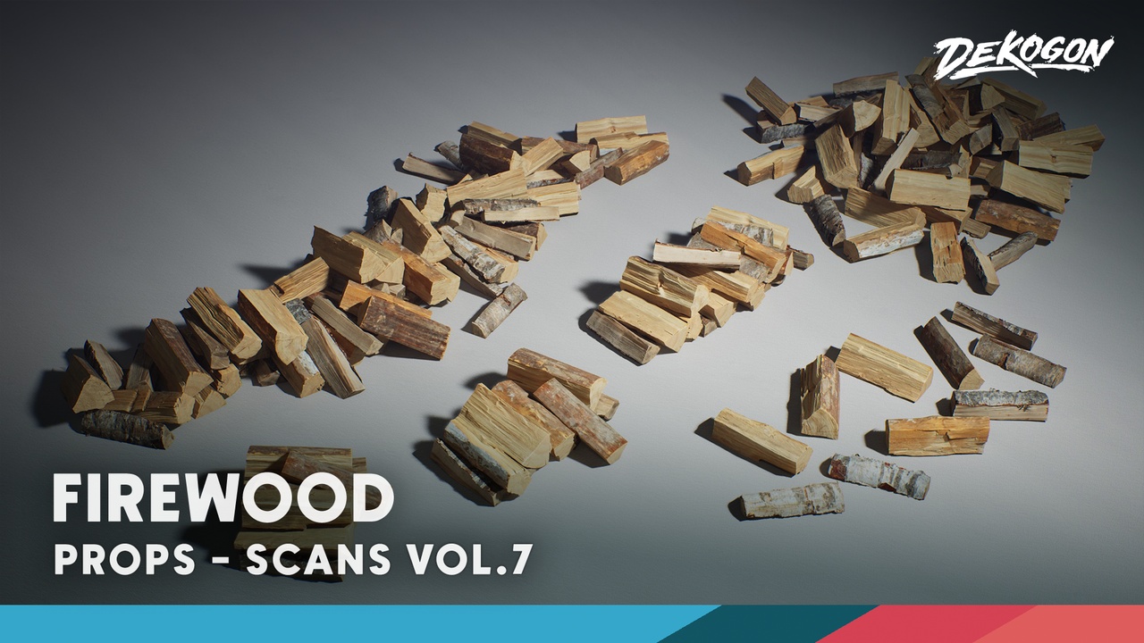 Media 1 for listing Scans VOL.7 - Firewood (Nanite + Mid Poly + Low Poly)