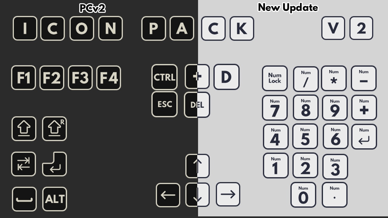 Input Keys Icon Pack V2 제품 등록을 위한 미디어 1개
