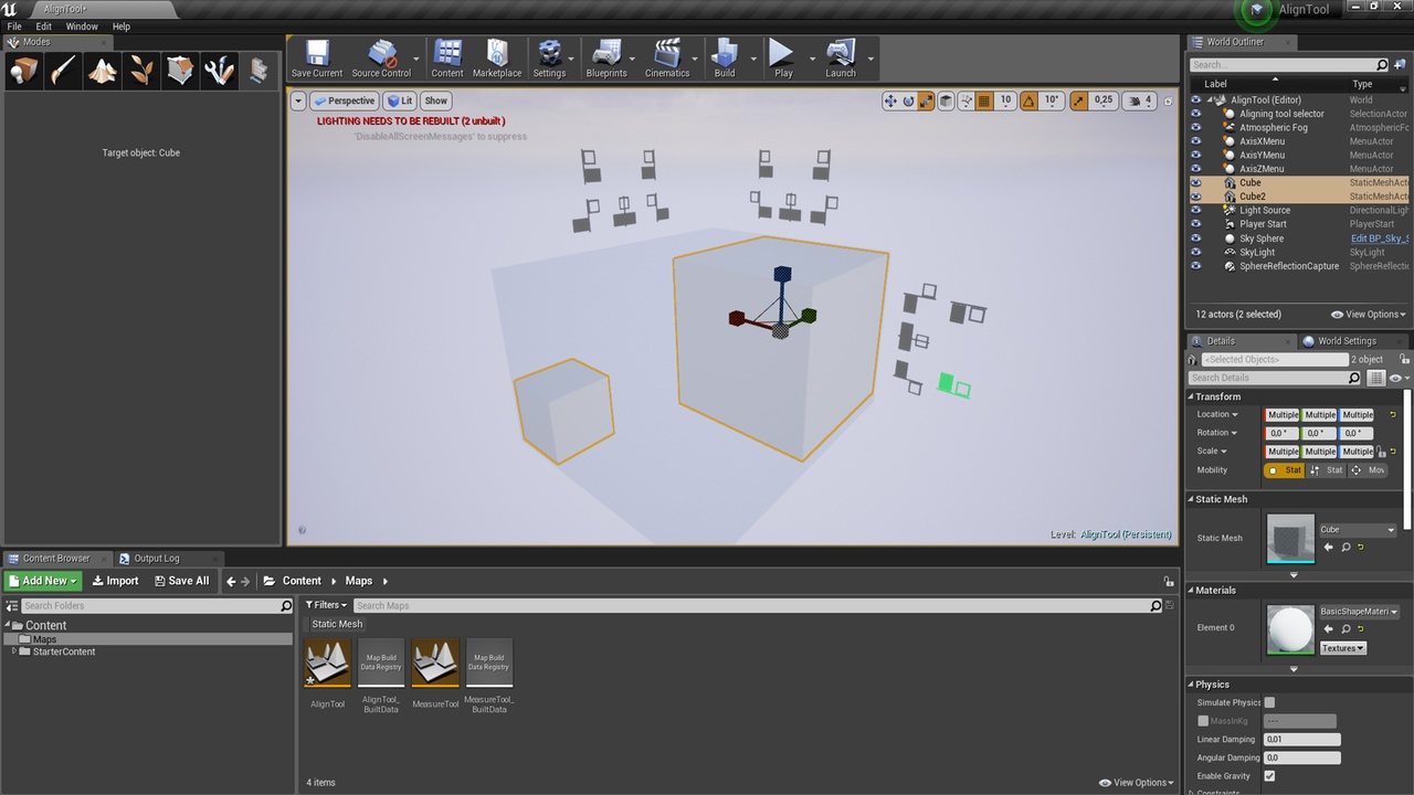 Media 1 for listing Align Tool