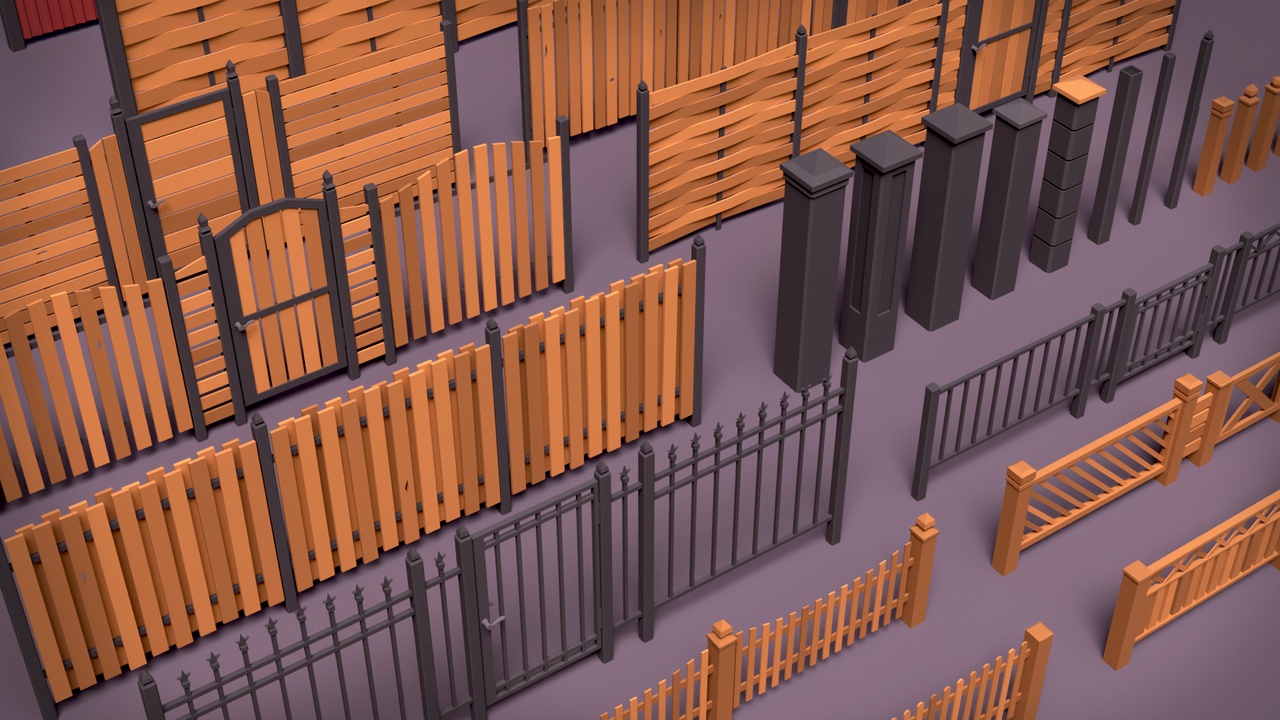 Media 1 for listing Modern Fence Pack – BoznaWhat