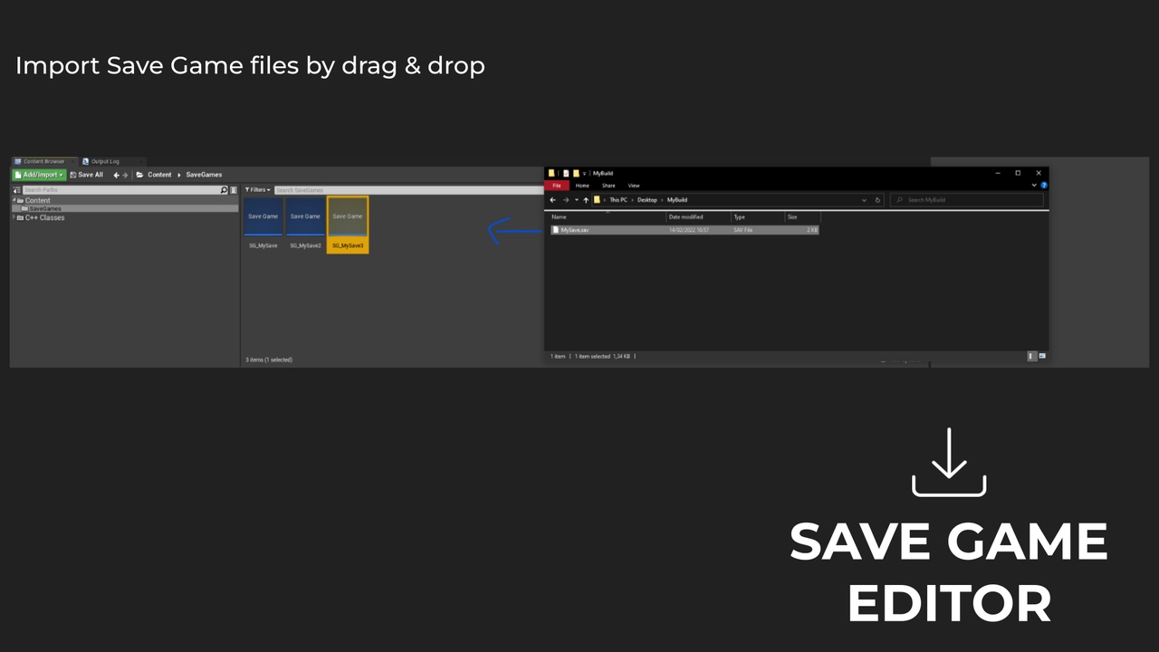 Media 1 for listing Save Game Assets Editor
