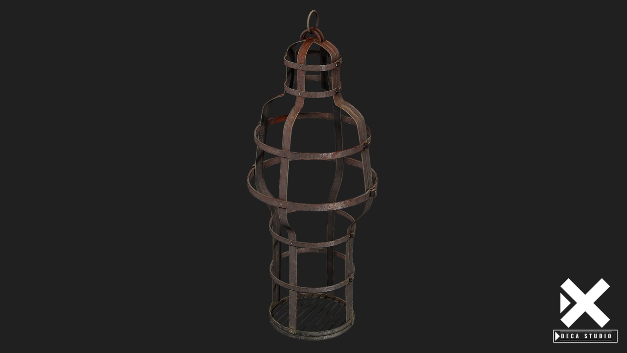 Media 1 for listing Medieval Iron Gibbet Cage