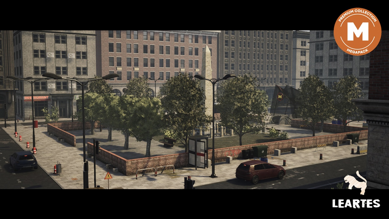 Media 1 for listing Modern City Downtown Megapack ( Modern City Downtown Building USA Town Street )