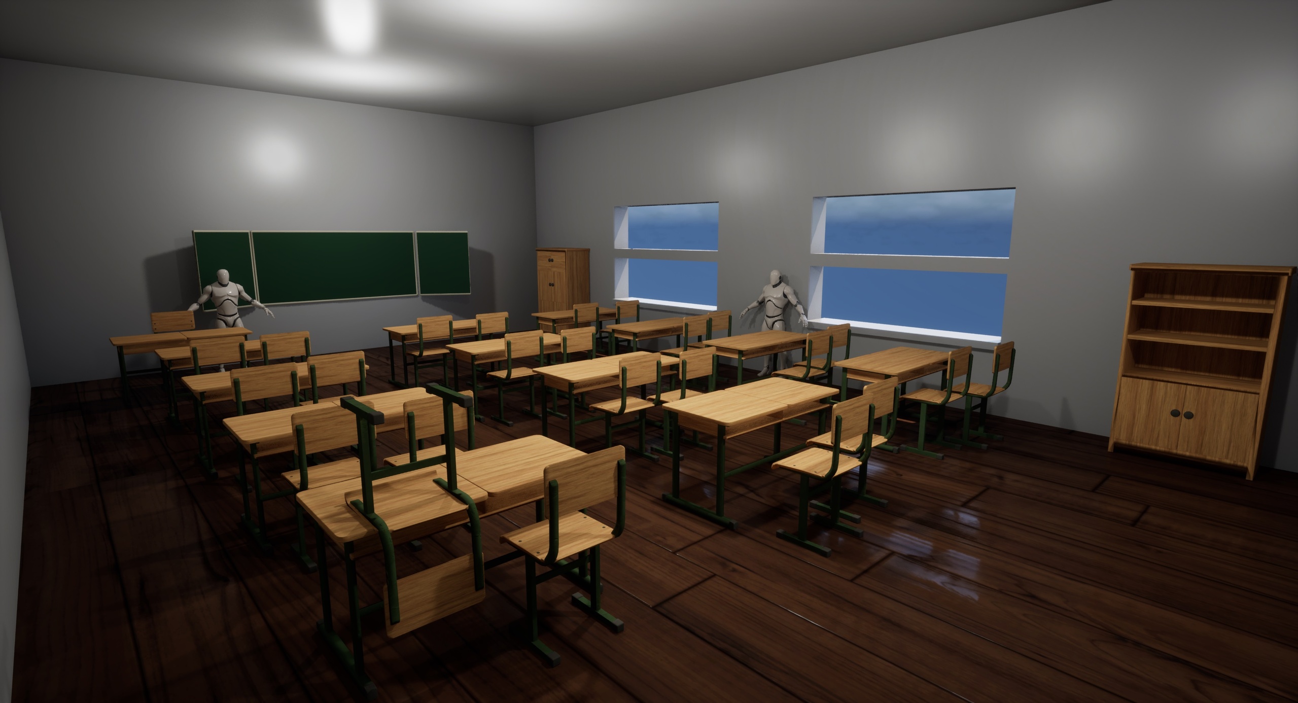 Media 1 for listing Stylized School Classroom Furniture Pack