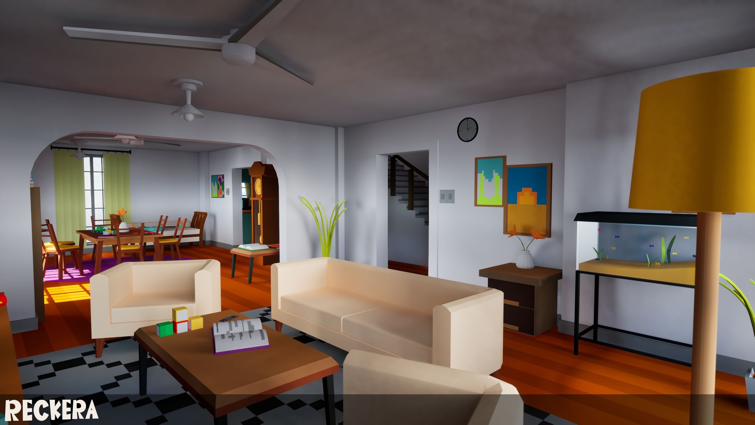 Medium 1 für Eintrag Lowpoly House Interior 01