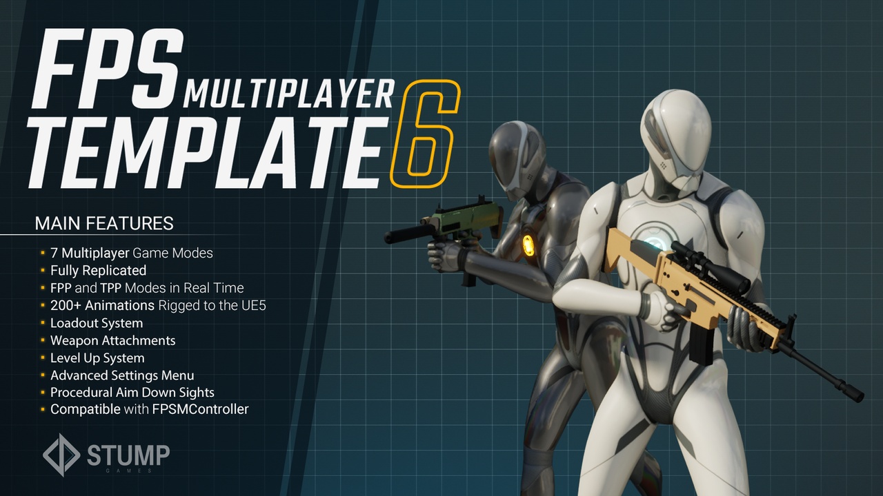 FPS Multiplayer Template 6 제품 등록을 위한 미디어 1개