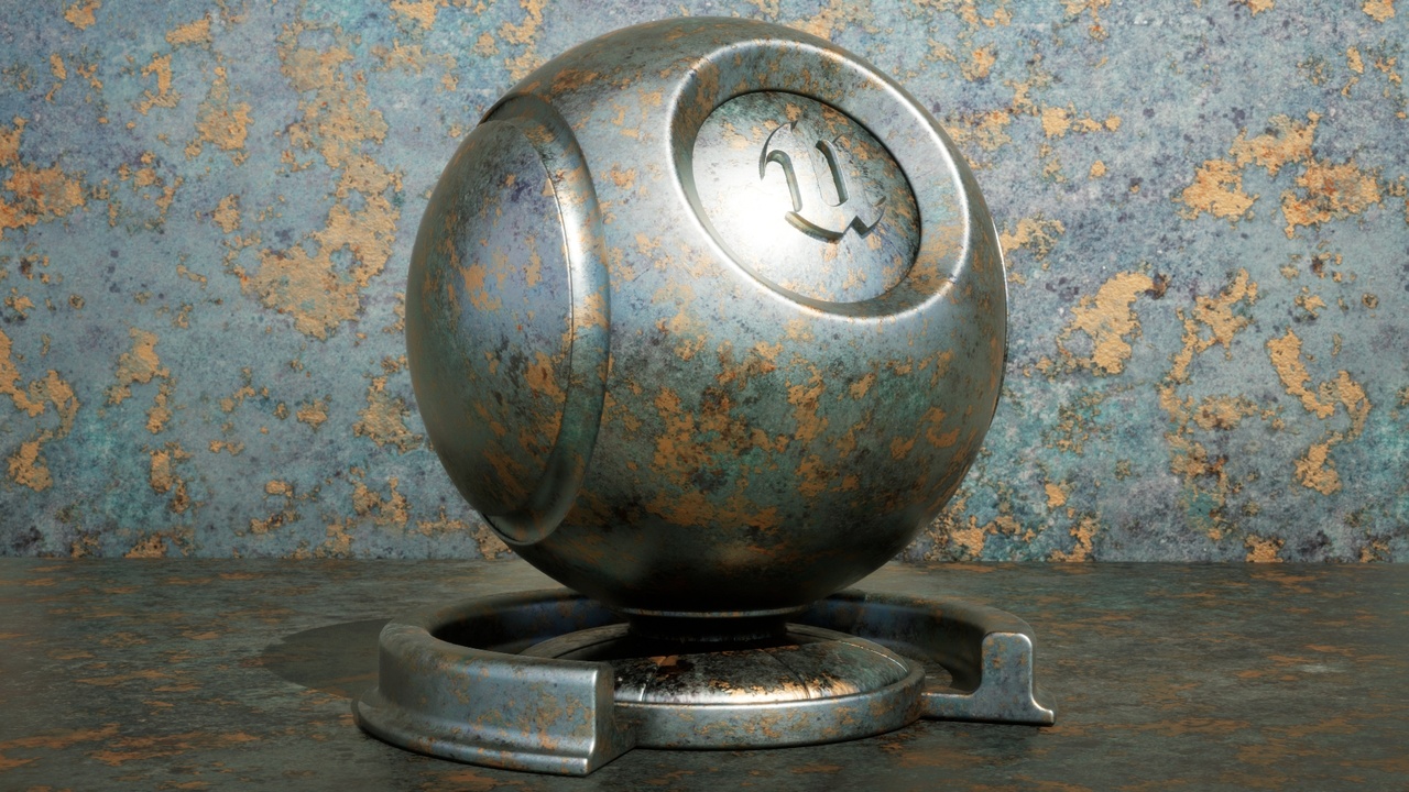 Media 1 for listing High-Quality Metal Texture – 4K PBR Surface for Design and Visualization