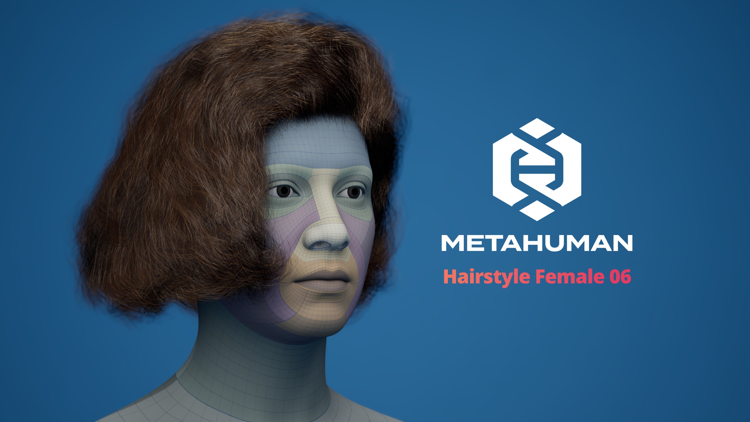 Media 1 for listing MetaHuman Hairstyle Female 06 Groom